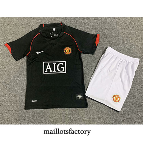 Maillotsfactory 3225 Maillot du Retro Manchester United Enfant 2007-08 Exterieur