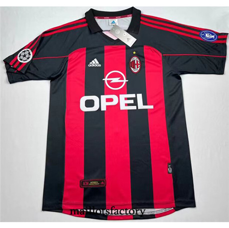 Maillotsfactory 3675 Maillot du Retro AC Milan 2000-01 Domicile