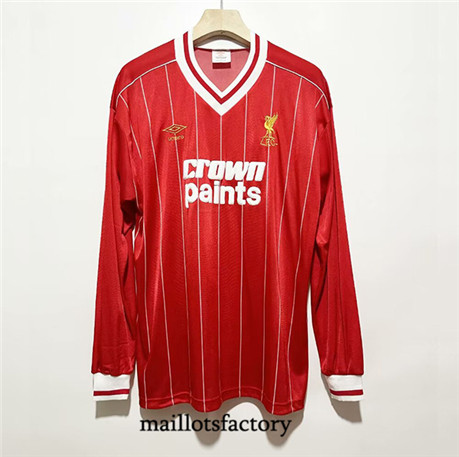 Maillotsfactory 3652 Maillot du Retro Liverpool 1982-83 Domicile Manche Longue