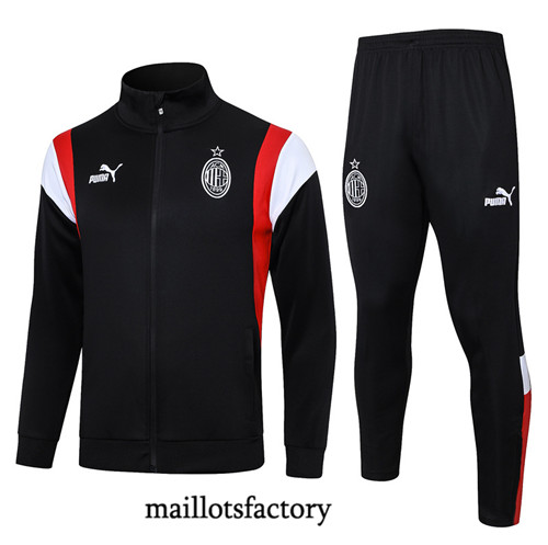 Maillotsfactory 3842 Veste Survetement AC Milan 2024/25 noir