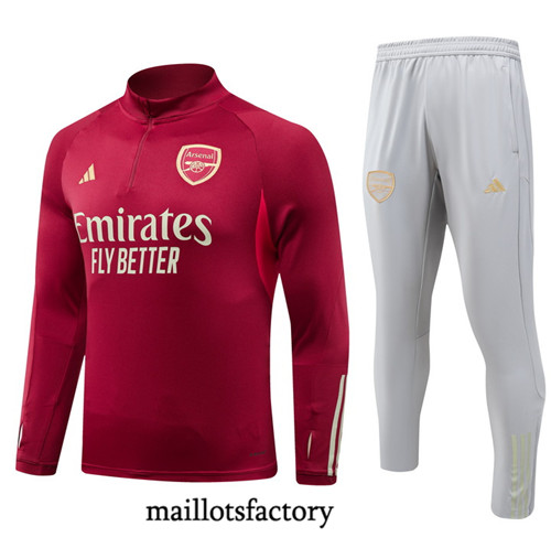 Maillotsfactory 3830 Survetement Arsenal 2024/25 rouge bordeaux