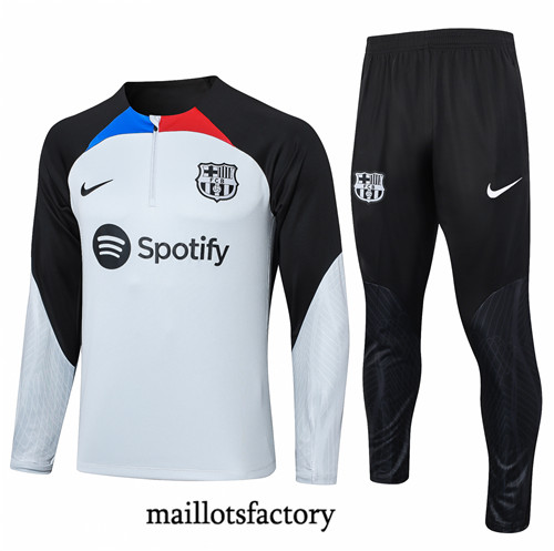 Maillotsfactory 3759 Survetement Barcelone 2024/25 gris clair