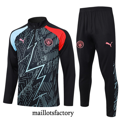 Maillotsfactory 3813 Survetement Manchester City 2024/25 noir