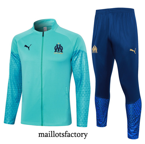 Maillotsfactory 3791 Veste Survetement Marseille 2024/25 bleu