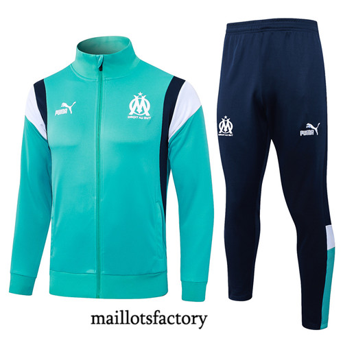 Maillotsfactory 3793 Veste Survetement Marseille 2024/25 Couleur bleu lac