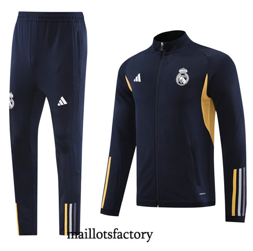 Maillotsfactory 3774 Veste Survetement Real Madrid 2024/25 bleu royal