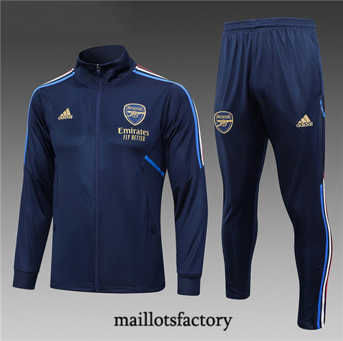 Maillotsfactory 3269 Veste Survetement Enfant Arsenal 2024/25 bleu royal