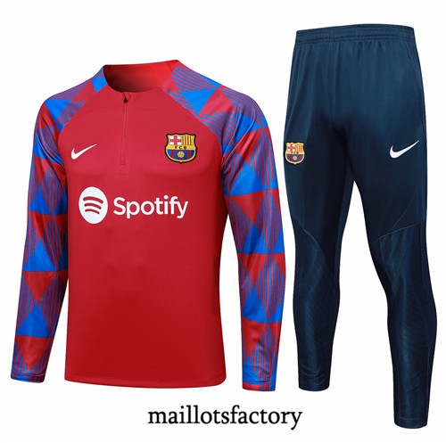 Maillotsfactory 3243 Survetement Enfant Barcelone 2024/25 rouge