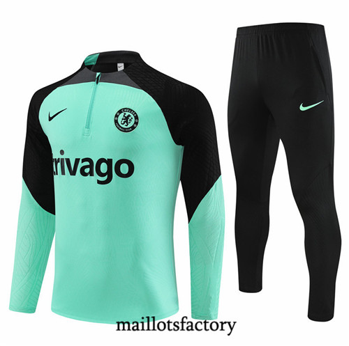 Maillotsfactory 3266 Survetement Enfant Chelsea player 2024/25 vert clair