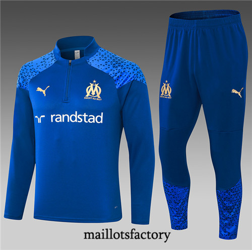 Maillotsfactory 3254 Survetement Enfant Marseille 2024/25 bleu