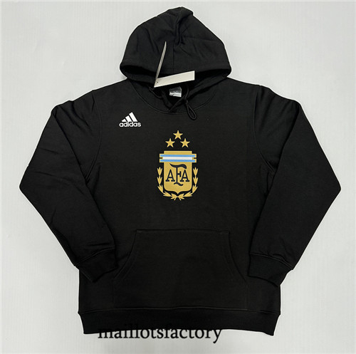 Maillotsfactory 3957 Sweat A Capuche Argentine 2024/25 noir