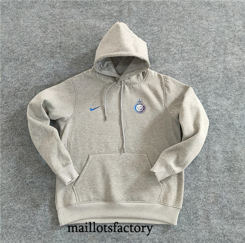 Maillotsfactory 3911 Sweat A Capuche Doudoune Al-Nassr 2024/25 gris