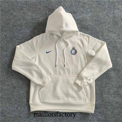 Maillotsfactory 3910 Sweat A Capuche Doudoune Al-Nassr 2024/25 Blanc