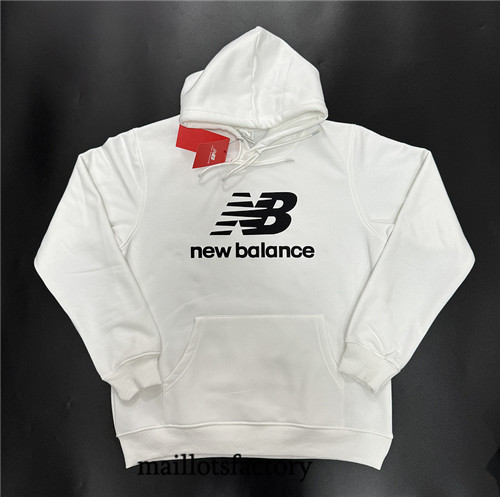 Maillotsfactory 3920 Sweat A Capuche New Balance 2024/25 Blanc