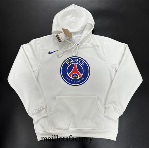 Maillotsfactory 3950 Sweat A Capuche Paris PSG 2024/25 Blanc