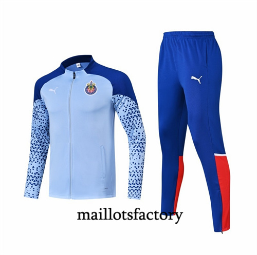 Veste Survetement Chivas 2024/25 lac bleu factory O5009