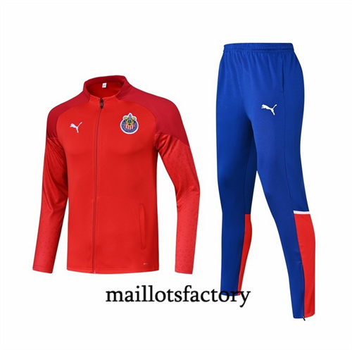 Veste Survetement Chivas 2024/25 rouge factory O5010