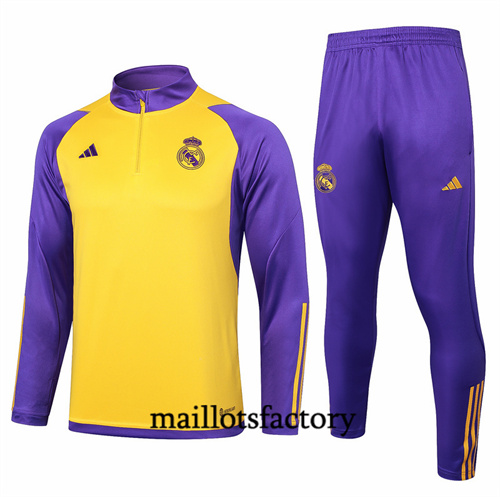 Survetement Real Madrid 2024/25 jaune factory O5042