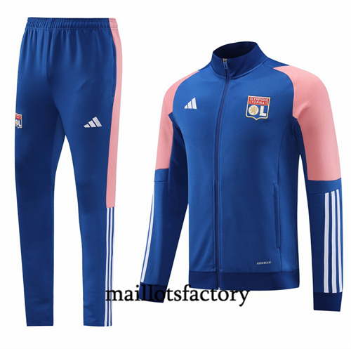 Veste Survetement Lyon 2024/25 bleu factory O5050