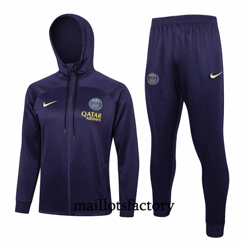 Veste Survetement Paris PSG à Capuche 2024/25 Violet factory O5071