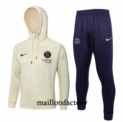 Veste Survetement Paris PSG à Capuche 2024/25 abricot factory O5072