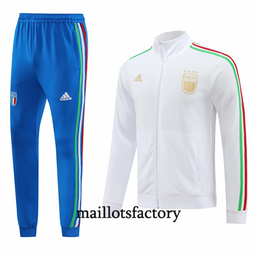 Veste Survetement Italie 2024/25 Blanc factory O5077