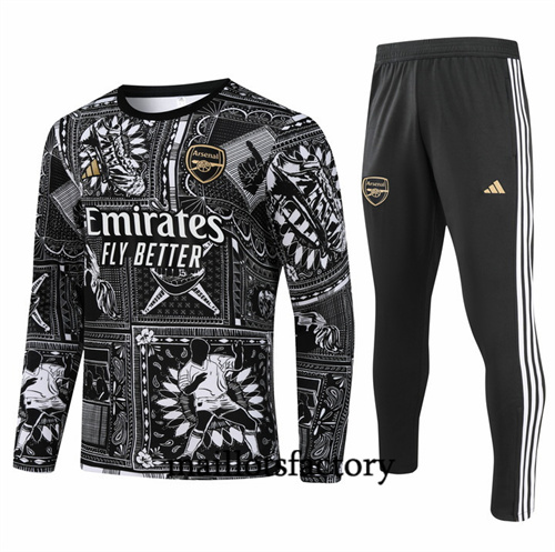 Survetement Enfant Arsenal 2024/25 noir factory O5162