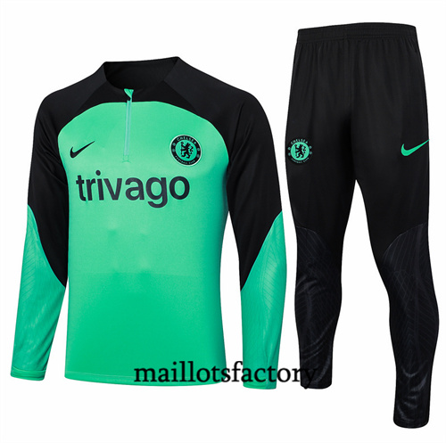 Survetement Enfant Chelsea 2024/25 vert clair factory O5165