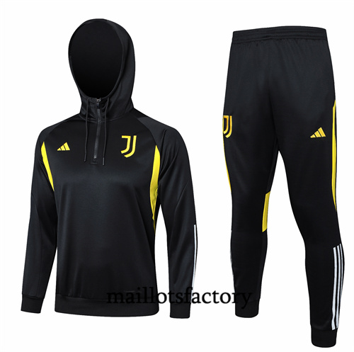 Survetement Enfant Juventus à capuche 2024/25 noir factory O5179