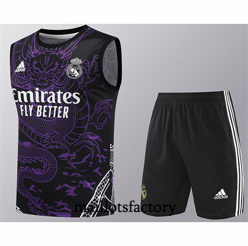 Maillot Entrainement du Real Madrid Debardeur 2024/25 Violet factory O5203