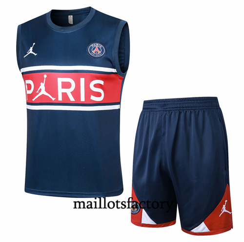 Maillot Entrainement du Paris PSG Debardeur 2024/25 bleu royal factory O5208