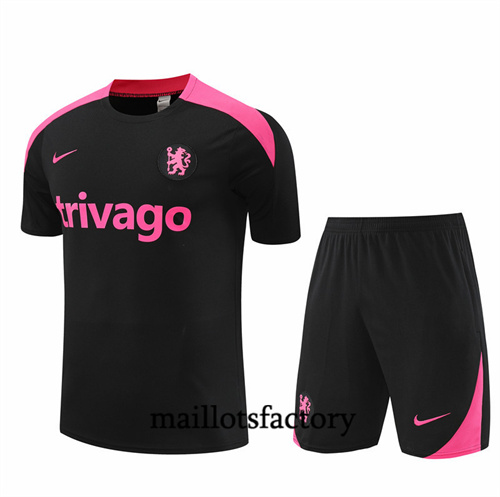 Maillot Entrainement du Chelsea Enfant + Shorts 2024/25 noir factory O5231