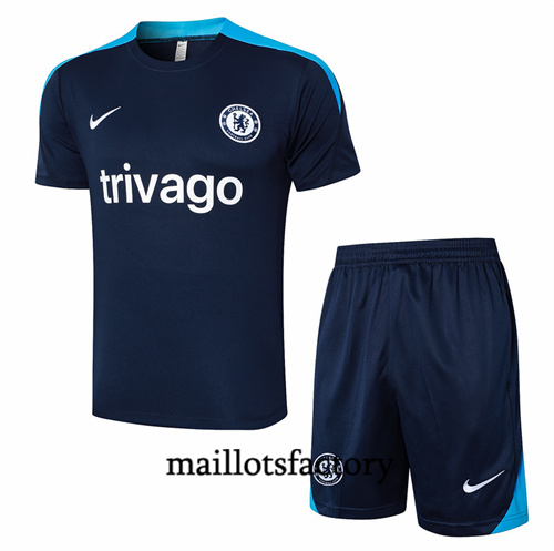 Maillot Entrainement du Chelsea + Shorts 2024/25 bleu royal factory O5235