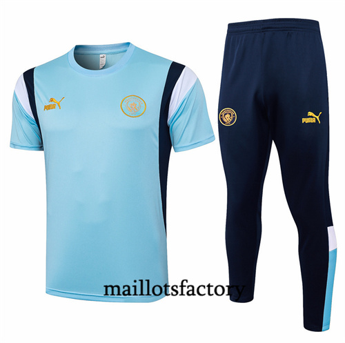 Maillot Entrainement du Manchester City Training 2024/25 bleu clair factory O5236