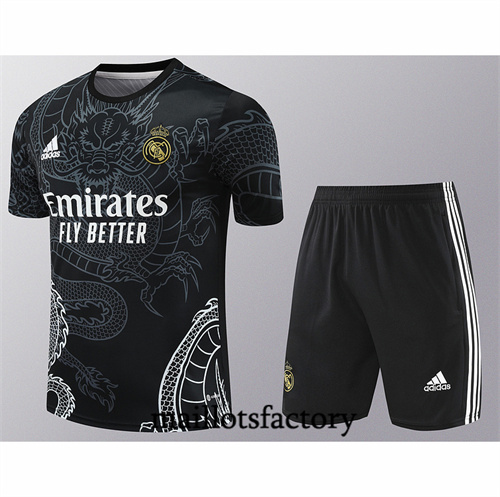 Maillot Entrainement du Real Madrid + Shorts 2024/25 noir factory O5251