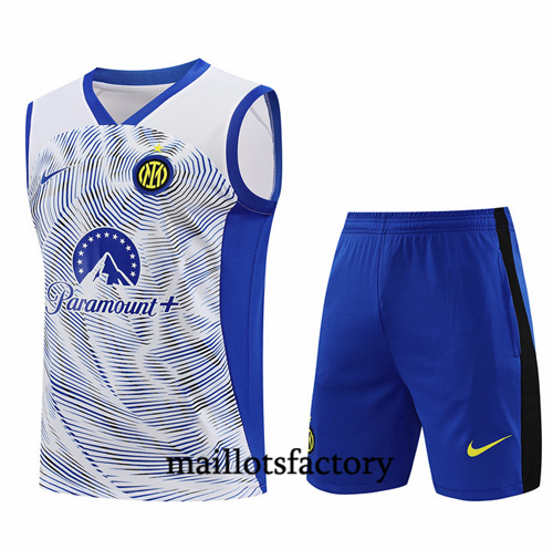 Maillot Entrainement du Inter Milan Debardeur 2024/25 Blanc factory O5259