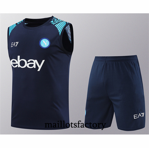 Maillot Entrainement du Naples Debardeur 2024/25 bleu factory O5267