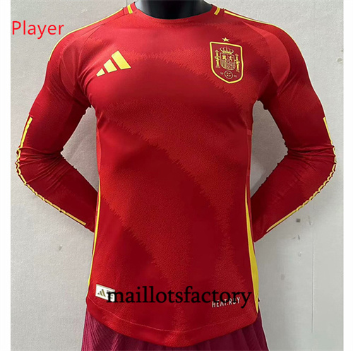 Maillot du Player Espagne 2024/25 Domicile Manche Longue factory O5414