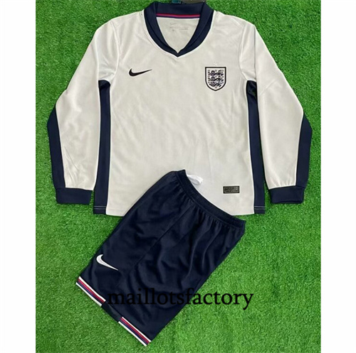 Maillot du Angleterre Enfant 2024/25 Domicile Manche Longue factory O5471