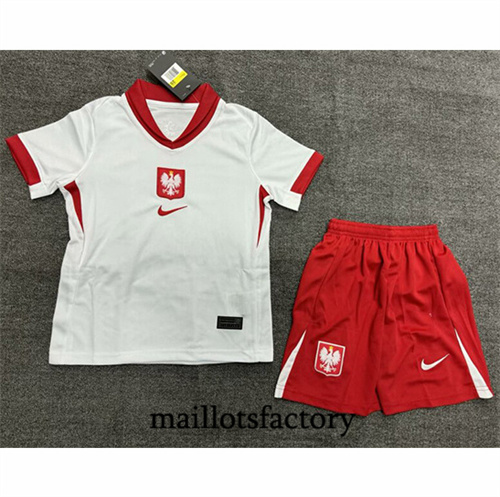 Maillot du Pologne Enfant 2024/25 Domicile factory O5487