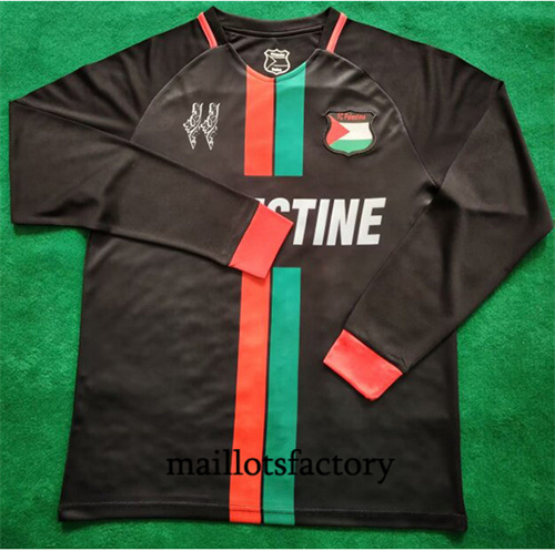 Maillot du Palestine 2024/25 Manche Longue Noir factory O5519