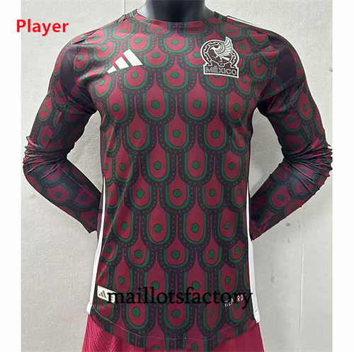 Maillot du Player Mexique 2024/25 Domicile Manche Longue factory O5564