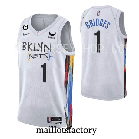 Maillot du Mikal Bridges, Brooklyn Nets 2022/23 - City tory5009