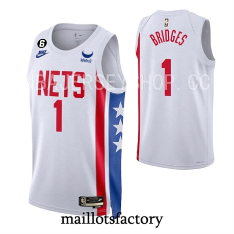 Maillot du Mikal Bridges, Brooklyn Nets 2022/23 - Classic tory5010