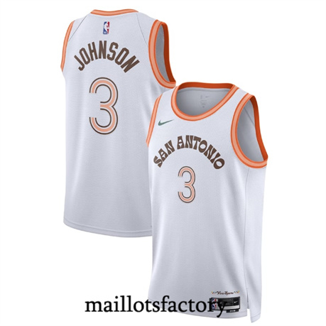 Maillot du Keldon Johnson, San Antonio Spurs 2023/24 - City tory5066