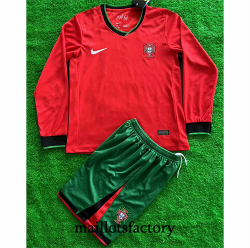 Maillot du Portugal Enfant 2024/25 Domicile Manche Longue