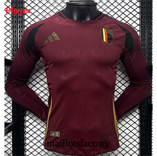 Maillot du Player Belgique 2024/25 Domicile Manche Longue