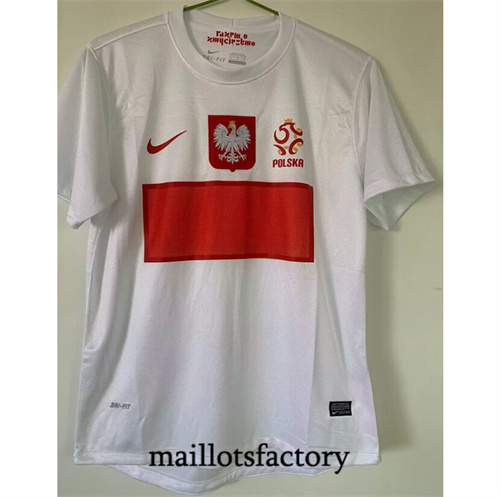 Maillot du Pologne Retro2012 Domicile