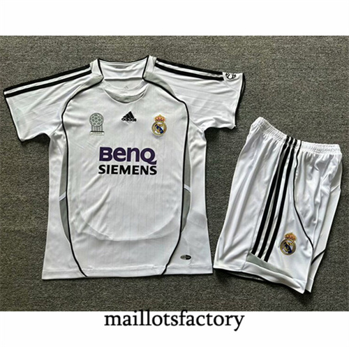 Maillot du Real Madrid Enfant Retro2006-07 Domicile