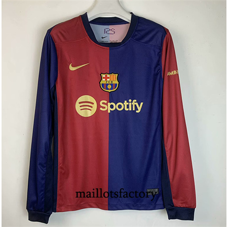 Maillot du Barcelone 2024/25 Domicile Manche Longue